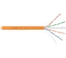 Кабель NIKOMAX U/UTP 4 пары, Кат.6a (Класс Eа), тест по ISO/IEC, 500МГц, одножильный, BC (чистая медь), 23AWG (0,57мм), полимерный материал нг(А)-HF, внутренний, оранжевый, 500м NMC 4155C-OR