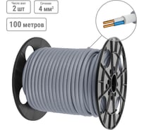 Кабель TDM ELECTRIC NYM-O 2x4-0,66 на катушке (100м) SQ0121-0167