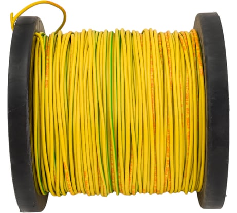 Провод ПУГВ Торкабель 1,0 желтый-зеленый 100м на катушке 0749524537035
