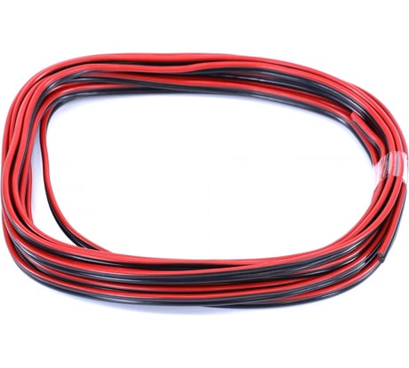 Кабель акустический VOLTON ШВПМ 2x1,0 мм2, красно-черный, медный 10 метров VLT21010