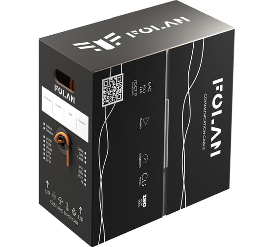 Кабель Folan F/UTP Cat 5e ZH нг(А)-HF 4pr 24AWG 305 м FU42046ZHHF