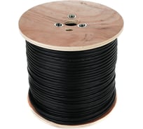 Кабель с тросом Telecom, CU FTP, 4 пары, кат. 5e, внешний, катушка 305м FTP4-TC1000C5EN-CU-OS-SW