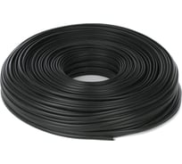 Телефонный четырехпроводный многожильный кабель Telecom, черный 100м UTC2X2X0.12-C2-BL