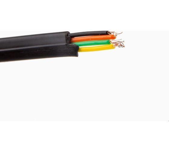 Телефонный четырехпроводный многожильный кабель Telecom, черный 100м UTC2X2X0.12-C2-BL