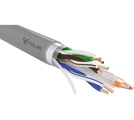 Кабель Folan F/UTP Cat 6 PVC нг(А)-LS 4x2х0,57 305 м FU42057LS