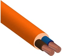 Провод ЭлПроКабель ПВС 2x1.0, оранжевый, 100м 4630017935833