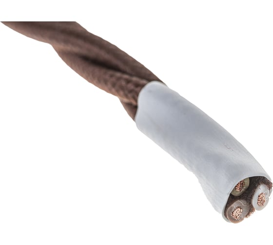 Трехжильный провод Interior Electric ПВХ, сечение 3*1,5 цвет шоколад 30 м. ПРВ3.15.03.30.Ш
