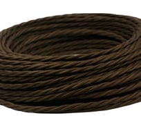 Двухжильный провод Interior Electric ПВХ, сечение 2*1,5 цвет шоколад 30 м. ПРВ2.15.03.30.Ш