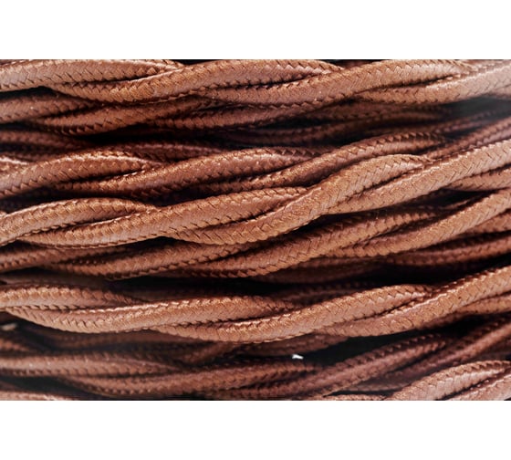 Двухжильный провод Interior Electric ПВХ, сечение 2*2,5 цвет шоколад 30 м. ПРВ2.25.03.30.Ш