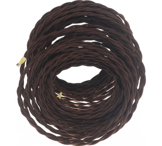 Двухжильный провод Interior Electric ПВХ, сечение 2*2,5 цвет шоколад 30 м. ПРВ2.25.03.30.Ш