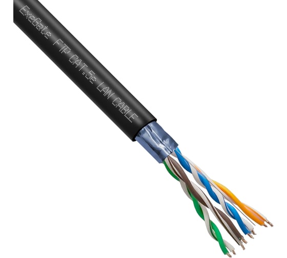 Кабель FTP ExeGate CU 4PR 24 AWG CAT5e 305 м внешний 256750