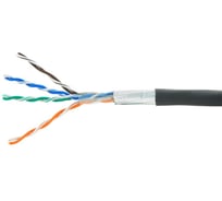 Кабель Cablexpert (RU) FTP outdoor 4x2x0.51, медный, кат.5e, однож., 100м, box, черный, FPC-5051E-4-CU-OUT/100