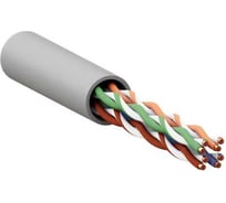 Кабель витая пара EKF TERACOM CS Cat.5E U/UTP 4 пары solid 24AWG оболочка нг(А)-LSLTx цвет серый (упак. 305м) TRCS-5EUTP-04LTX-GY-IN3
