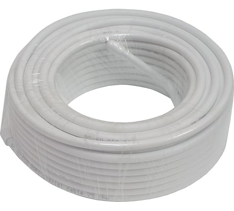 Коаксиальный кабель DORI RG-6 U белый CCA 20м, шт 1126-2