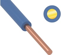 Провод ККЗ ПуВ, ПВ-1 10 мм² 100 м синий ГОСТ 01-8607-2 KKZ40-00003584