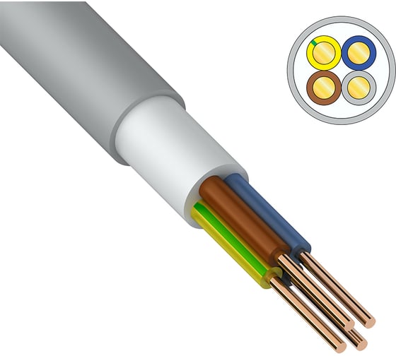 Кабель NUM-J ККЗ 4x1,5 кв.мм 100 м ГОСТ 01-8708