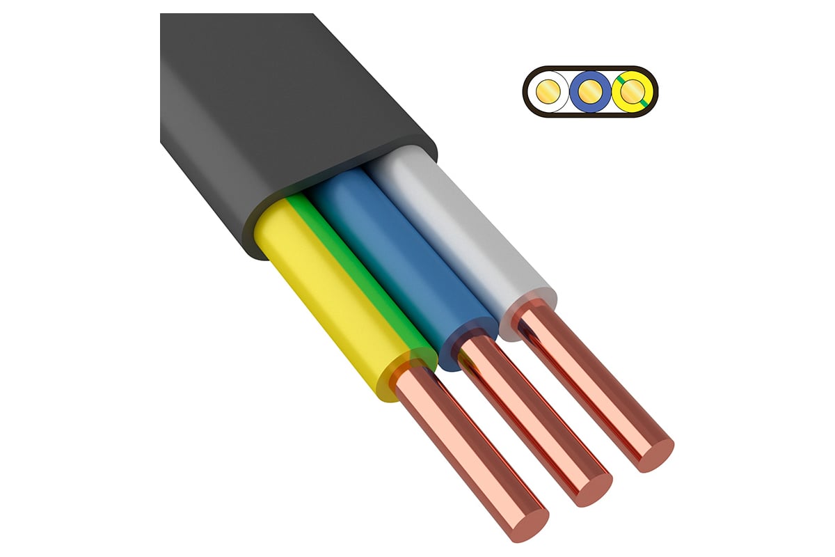 Кабель ККЗ ВВГ-ПнгА 3х10 мм² 100 м 01-8215-3 KKZ40-00000231