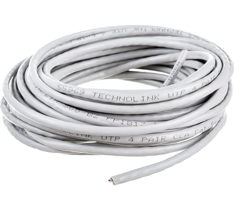 Кабель UTP4 DORI cat.5e 4x2х0.51 CCA серый 10м, шт 11356