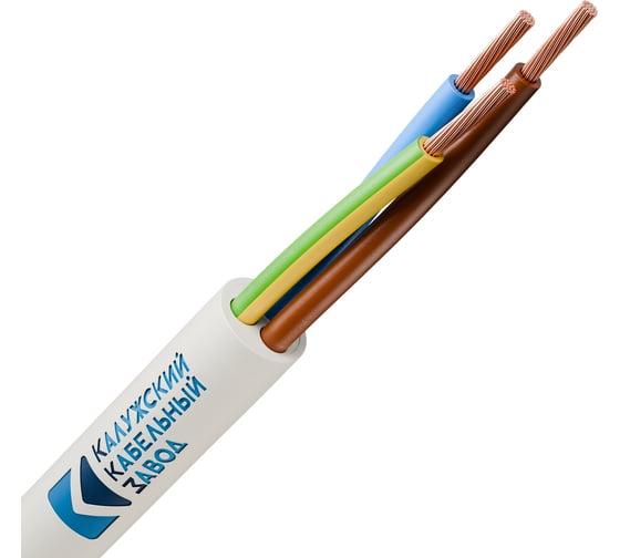 Провод ККЗ ПВС 3x1,0 мм² 200 м белый 01-8044-4 KKZ40-00006941 1