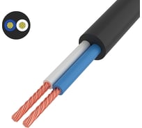 Провод REXANT ПВС 2x0,75 мм2, черный, 50 м, ГОСТ 01-8031-50