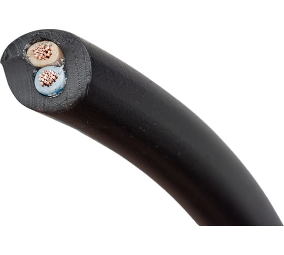 Провод REXANT ПВС 2x0,75 мм2, черный, 50 м, ГОСТ 01-8031-50