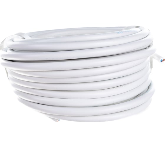 Провод REXANT ПВС 2x1,0 мм2, белый, 10 м, ГОСТ 01-8032-10