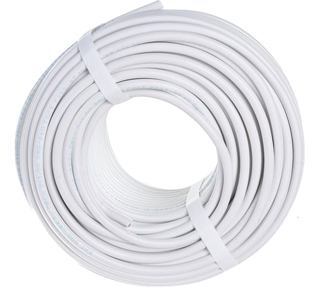 Провод REXANT ПВС 2x1,0 мм2, белый, 50 м, ГОСТ 7399-97 01-8032-50