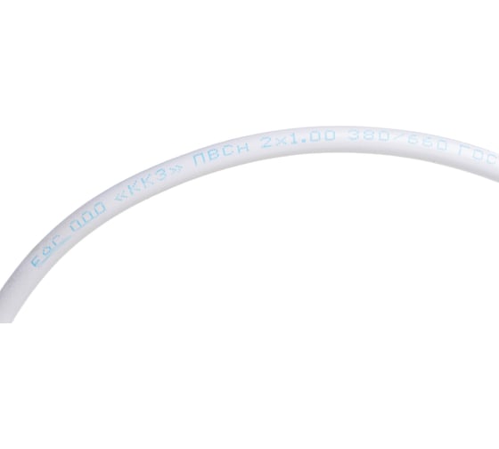 Провод REXANT ПВС 2x1,0 мм2, белый, 50 м, ГОСТ 7399-97 01-8032-50