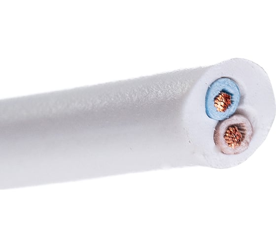 Провод REXANT ПВС 2x1,0 мм2, белый, 50 м, ГОСТ 7399-97 01-8032-50