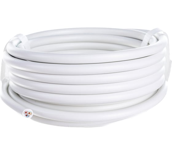 Провод REXANT ПВС 3x1,0 мм2, белый, 5 м, ГОСТ 01-8044-5