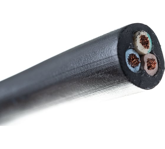 Провод REXANT ПВС 3x1,5 мм2, черный, 10 м, ГОСТ 01-8047-10