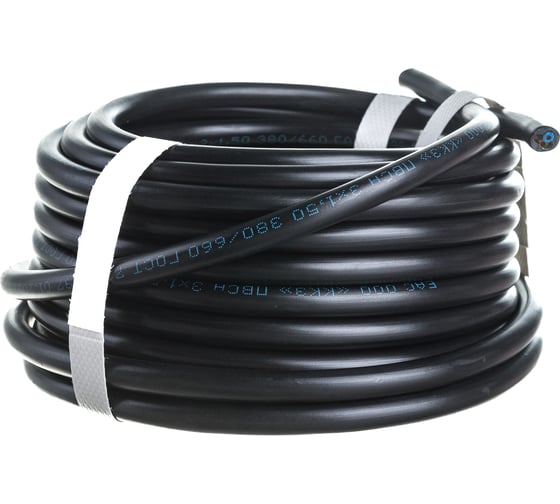 Провод REXANT ПВС 3x1,5 мм2, черный, 10 м, ГОСТ 01-8047-10