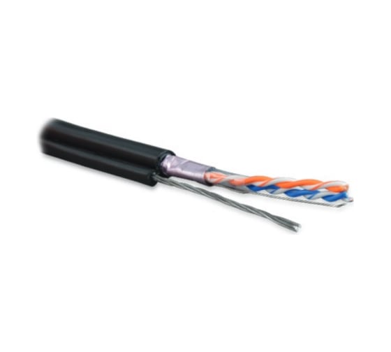 Кабель Hyperline FUTP2-C5-S24-SW-OUT-PE-BK-500 500 м витая пара, экранированная F/UTP 236277