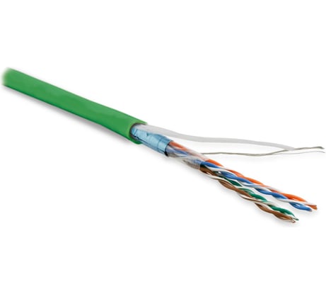 Кабель Hyperline FUTP4-C5E-P26-IN-LSZH-GN-100 100 м витая пара, экранированная F/UTP 243624