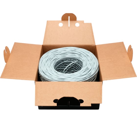 Кабель Cablexpert (RU) UTP indoor 4x2x0.51, медный, кат.5e, однож., 305м, box, серый, UPC-5051E-4-CU