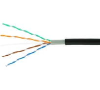 Кабель Cablexpert (RU) UTP outdoor 4x2x0.51, медный, кат.5e, однож., 100м, box, черный, UPC-5051E-4-CU-OUT/100