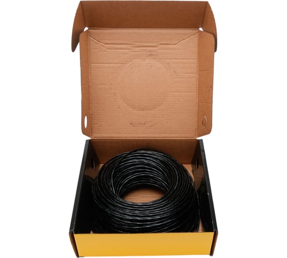 Кабель Cablexpert (RU) UTP outdoor 4x2x0.51, медный, кат.5e, однож., 100м, box, черный, UPC-5051E-4-CU-OUT/100