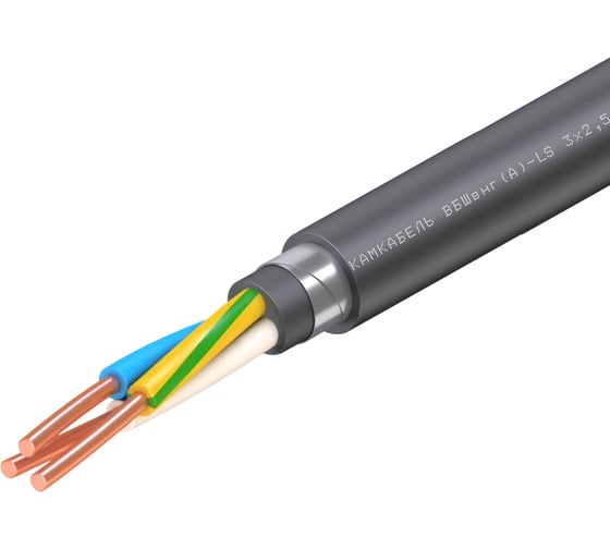 Кабель Камкабель ВБШвнг(А)-LS 3х2,5 100м 1157Ж30HG00070А0100М