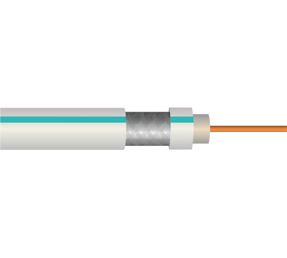 Коаксиальный кабель LEEK SAT 703B, CU/AL, 75 Ом LE бухты 100м LE 08010100-0002