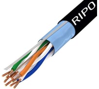 Кабель витая пара RIPO, LAN интернет кабель FTP4 CAT5E 24AWG Cu outdoor 001-122014/ 010514