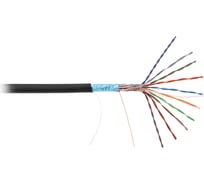 Кабель NETLAN F/UTP 10 пар, категория 5, одножильный, PE до -40C, черный, 305м EC-UF010-5-PE-BK-3