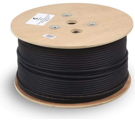 Кабель Cabeus витая пара, категория 5e, 4 пары, одножильный, UTP-4P-Cat.5e-SOLID-OUT-LSZH-UV