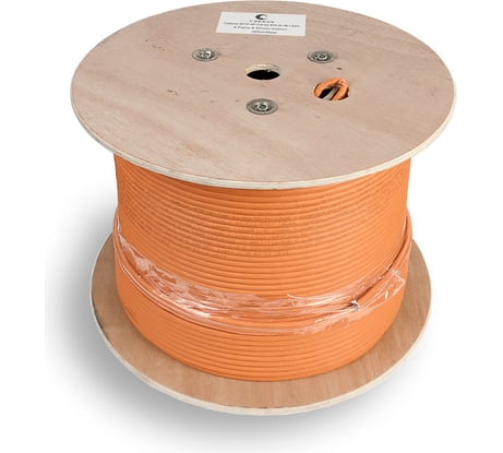 Кабель Cabeus витая пара, категория 6a, 4 пары, одножильный, SFTP-4P-Cat.6a-SOLID-IN-LSZH