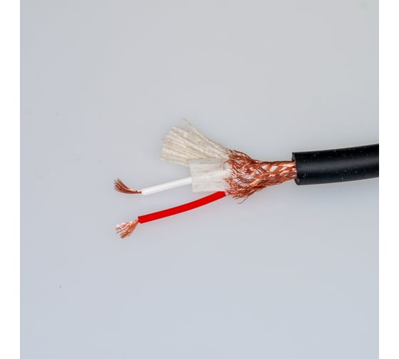 Кабель микрофонный Pro Legend 2х0,3мм², ø 8мм, 3 экрана, черный, 35м PL3131_35 1
