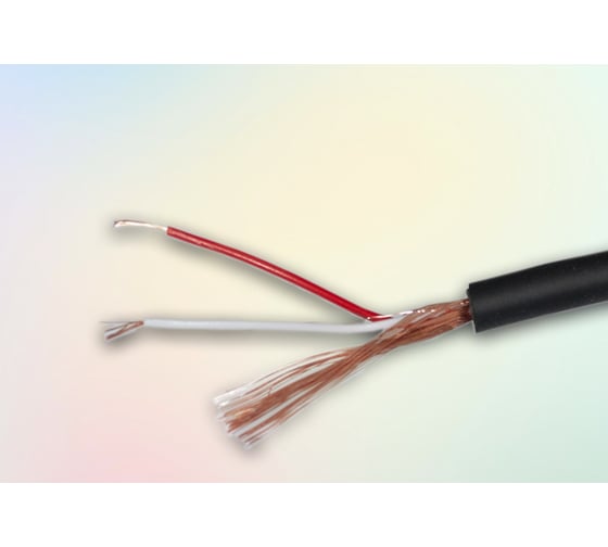 Кабель микрофонный Pro Legend 2х0,11мм², ø 5мм, 1 экран, черный, 100м PL3143 1
