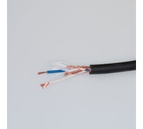 Кабель микрофонный Pro Legend 2х0,24мм², ø 6,5мм, 1 экран, черный, 1м PL3130_1