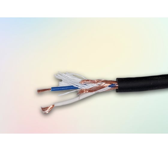 Кабель микрофонный Pro Legend 2х0,24мм², ø 6,5мм, 1 экран, черный, 100м PL3130 1