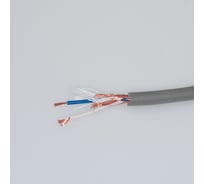 Кабель микрофонный Pro Legend 2х0,24мм², ø 6,5мм, 1 экран, серебряный, 2м PL3135_2