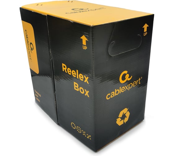 Кабель Cablexpert FTP indoor 4x2x0.48, CCA, кат.5е, однож., 100м, box, серый, FPC-5004E-SOL/100