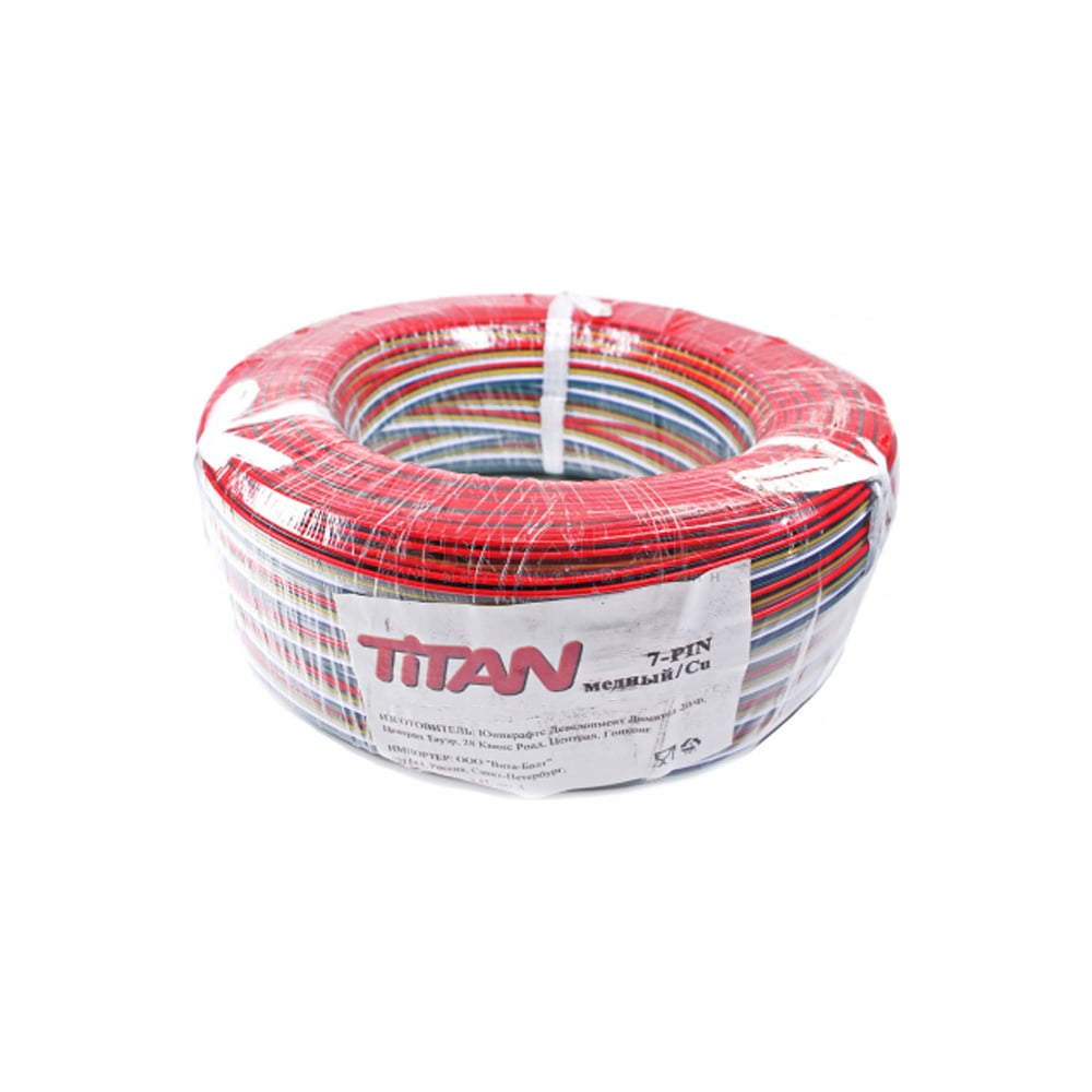 Провод PM Terminator 1,25 7-Pin 50м Titan, плоский ленточный провод 7 ...